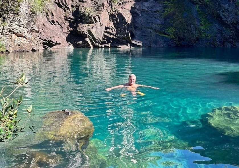 Balcones y piscinas naturales