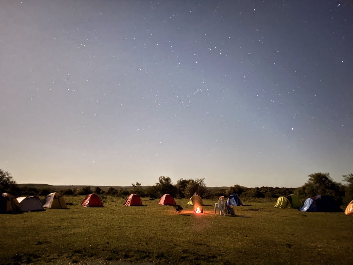 Fogón en el Camping El Gavilán
